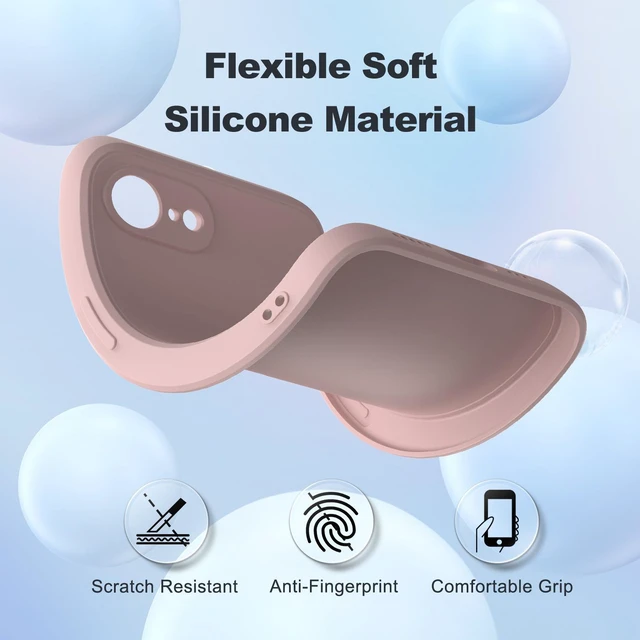 Alt view image 5 of 7 - For iPhone 17e 2026 Silicone Case, Fine Hole Design for Ultimate Protection & Style, Pink