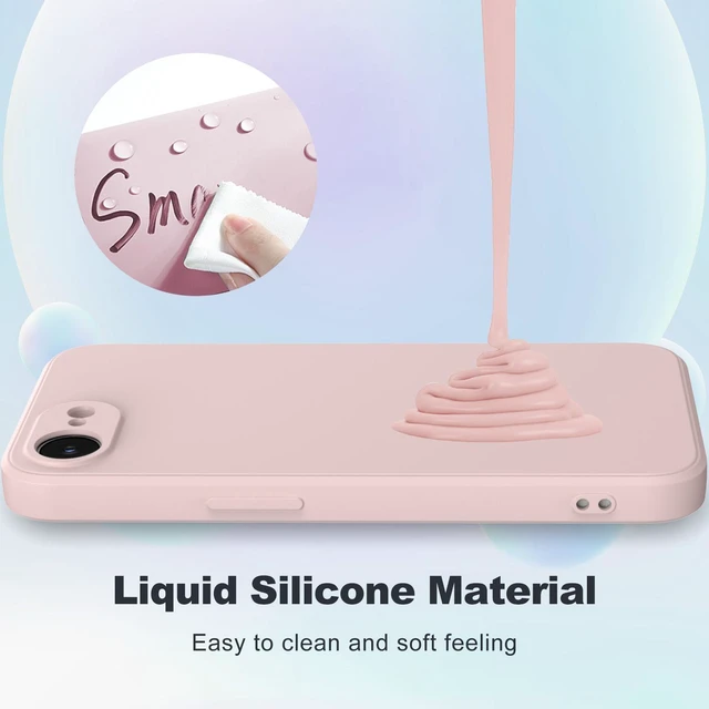 Alt view image 6 of 7 - For iPhone 17e 2026 Silicone Case, Fine Hole Design for Ultimate Protection & Style, Pink