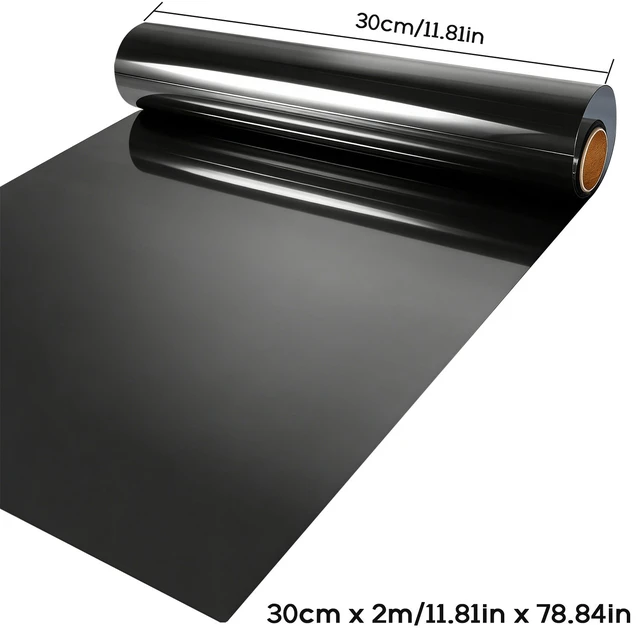 Alt view image 6 of 7 - 12" x 6.6FT One Way Mirror Window Tint Film - UV Heat Reflective Insulation, Blue-Silver