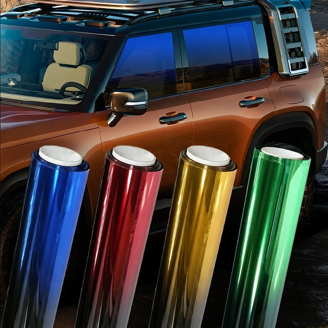 Alt view image 2 of 7 - Car Window Tint Film 2-Color Gradients Film Windshield Sun Shade Heat & UV Block