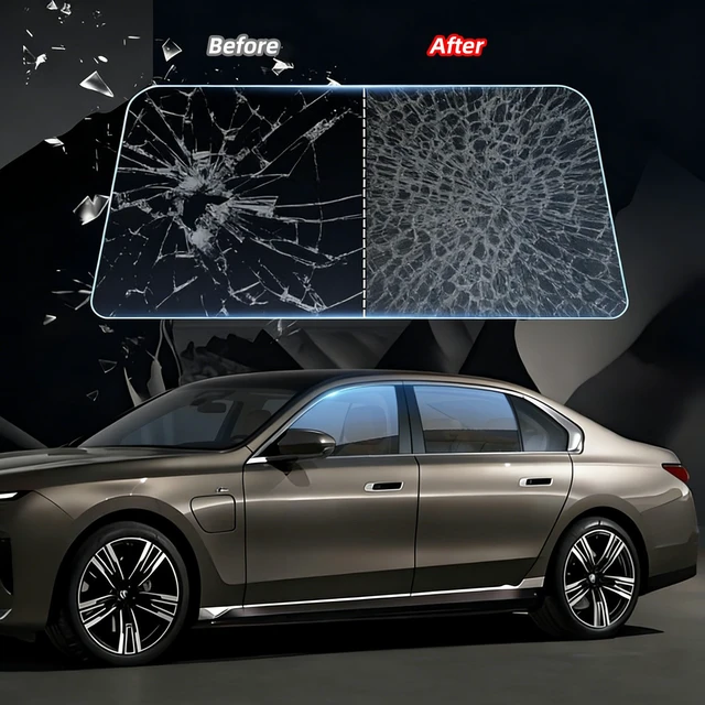 Alt view image 5 of 7 - Car Window Tint Film 2-Color Gradients Film Windshield Sun Shade Heat & UV Block