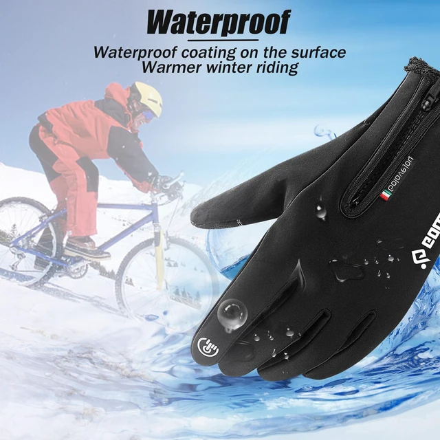 Alt view image 6 of 7 - Winter Work Gloves Fleece Lined Warm Touch Screen Driving Gloves with Zipper