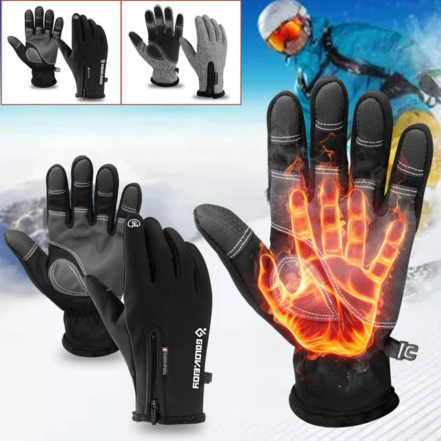 Alt view image 4 of 7 - Warm Cycling Scarf Hat & Touchscreen Ski Gloves Set for Outdoor Winter Sports