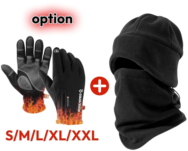 Main image of Warm Cycling Scarf Hat & Touchscreen Ski Gloves Set for Outdoor Winter Sports