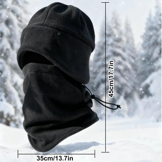 Alt view image 6 of 7 - Warm Cycling Scarf Hat & Touchscreen Ski Gloves Set for Outdoor Winter Sports
