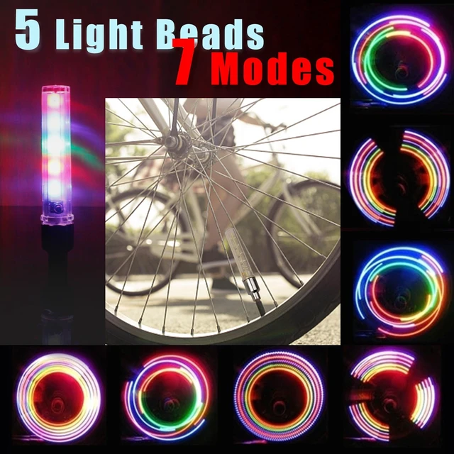 Alt view image 2 of 7 - 2Pcs Valve Stem LED CAP for Bike Bicycle Car Motorcycle Wheel Tire Light lamp