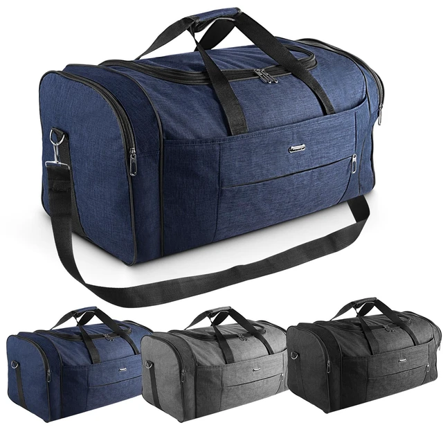 Alt view image 2 of 7 - Military Canvas Duffle Bag-Heavy - Duty Gym & Travel Luggage with Shoulder Strap 70L