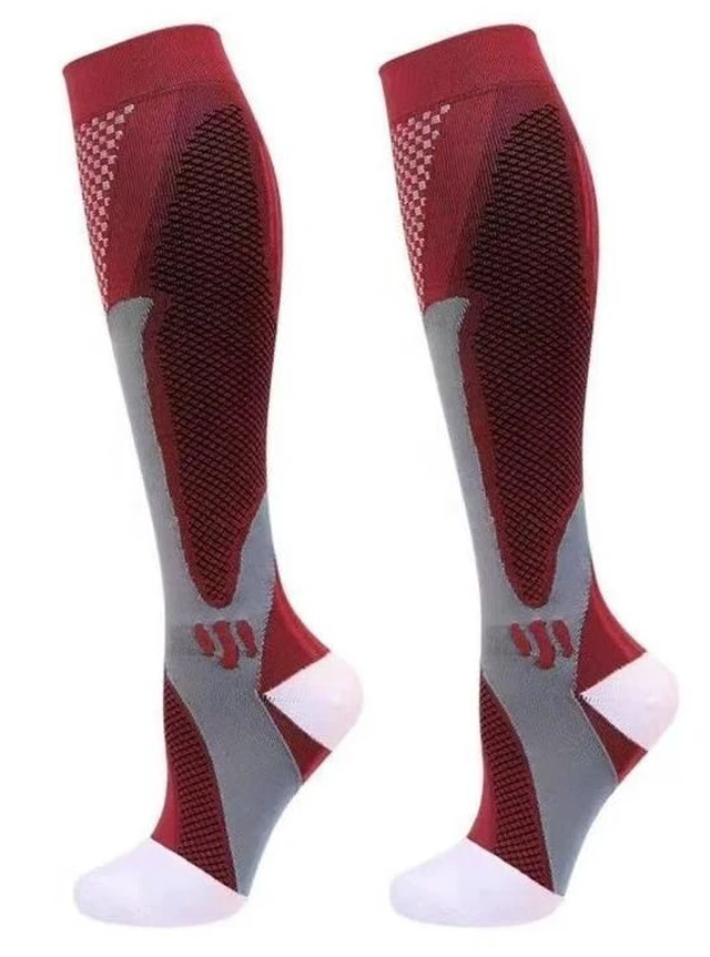 Main image of 5 Pairs 30-40 mmHg Compression Socks - Knee High Support for Running & Sports
