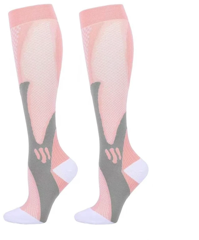 Main image of 5 Pairs 30-40 mmHg Compression Socks - Knee High Support for Running & Sports