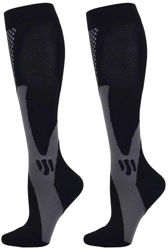 Main image of 5 Pairs 30-40 mmHg Compression Socks - Knee High Support for Running & Sports