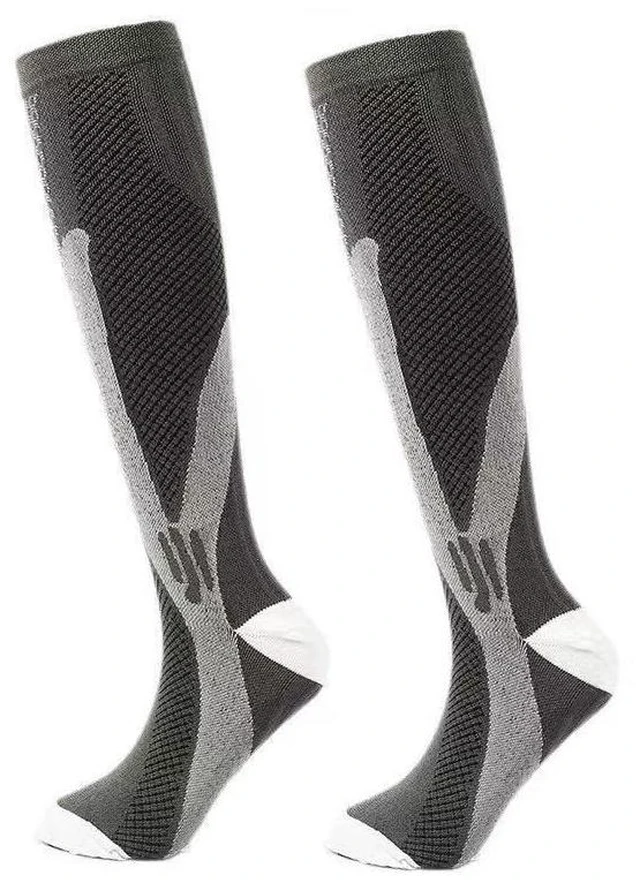 Main image of 5 Pairs 30-40 mmHg Compression Socks - Knee High Support for Running & Sports