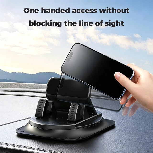 Alt view image 4 of 7 - Car Dashboard Dash Mount Mobile Phone Holder- Strong Adsorptive For Safe Driving