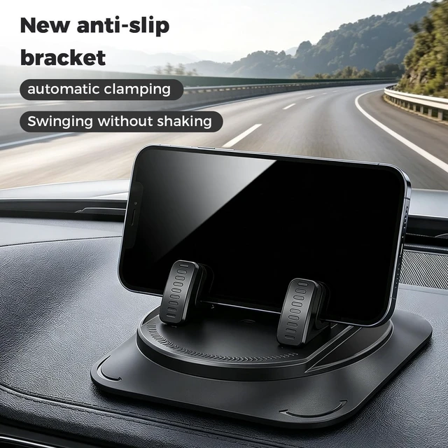 Alt view image 3 of 7 - Car Dashboard Dash Mount Mobile Phone Holder- Strong Adsorptive For Safe Driving