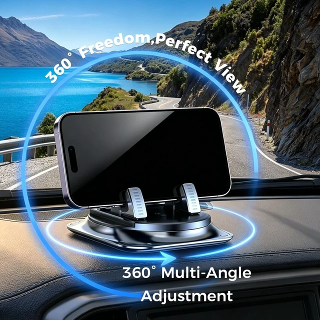 Alt view image 7 of 7 - Car Dashboard Dash Mount Mobile Phone Holder- Strong Adsorptive For Safe Driving