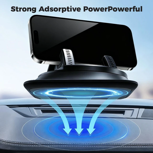 Alt view image 5 of 7 - Car Dashboard Dash Mount Mobile Phone Holder- Strong Adsorptive For Safe Driving