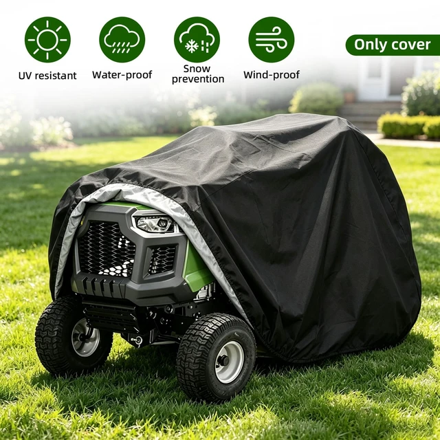 Main image of Heavy Duty Waterproof Riding Mower Lawn Tractor Cover UV Rain Dust Protection