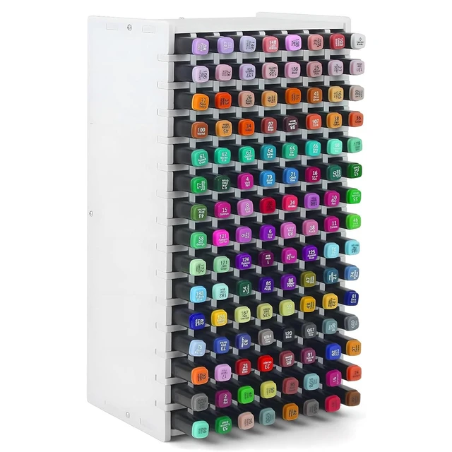 Alt view image 2 of 7 - 120 Hole Artist Marker Storage Case - Portable Shell Organizer with Dividers