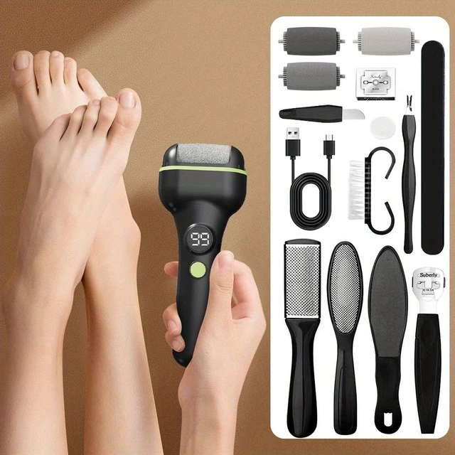 Alt view image 2 of 7 - Electric Foot Grinder File Callus Dead Skin Remover Pedicure Tool Professional