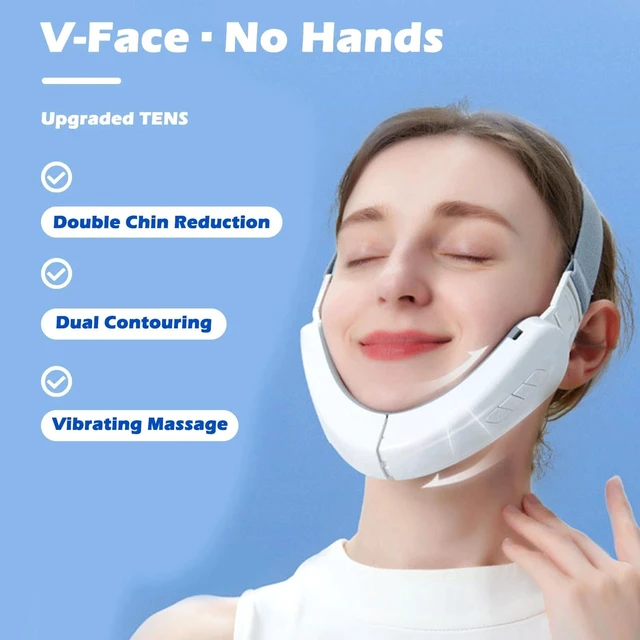 Alt view image 4 of 7 - V-Shape Face Massager, Electric Vibrating Lifting Tool for Double Chin & Firming