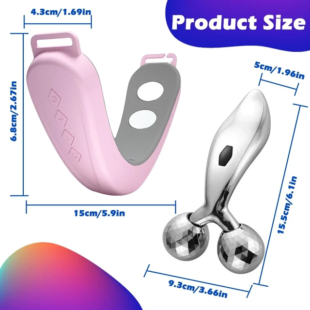 Alt view image 6 of 7 - V-Shape Face Massager, Electric Vibrating Lifting Tool for Double Chin & Firming