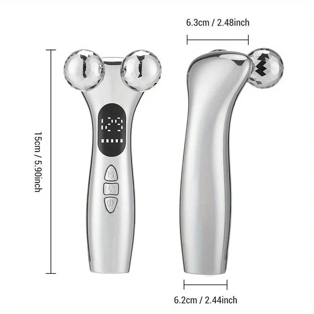 Alt view image 5 of 7 - Electric 3D Face Massager Roller - Facial Beauty Device for Face Eye Waist Leg