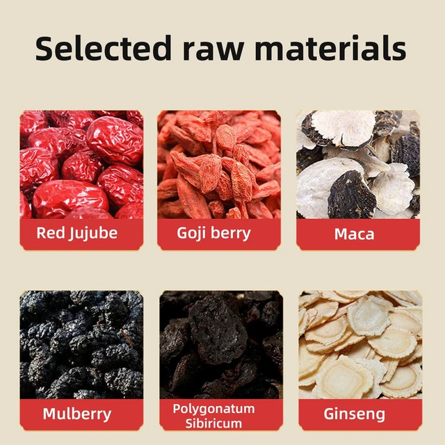 Alt view image 6 of 7 - 30 Packs Ginseng Six Treasure Tea Bags - Red Date Kidney Health Herbal Tea