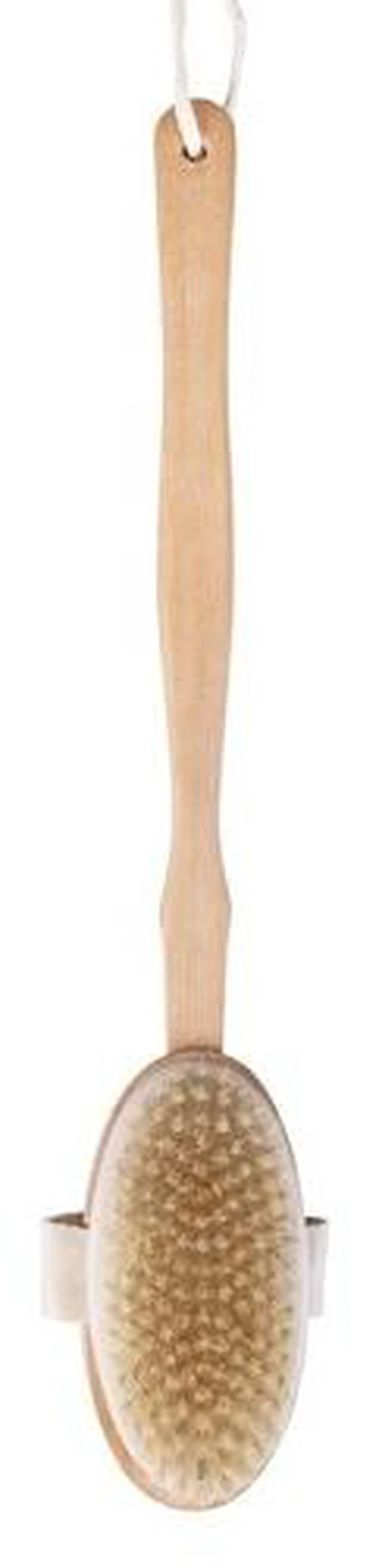 Main image of Wooden Bath Brush with Natural Bristles - Premium Body Scrubber for Dry Skin