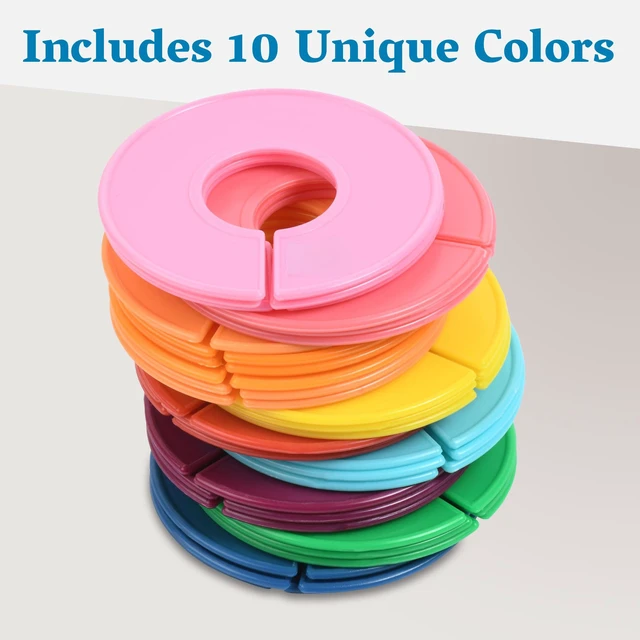 Alt view image 5 of 7 - Set of 30 Color Closet Dividers for Hanging Clothes Clothing Rack Dividers for Organization