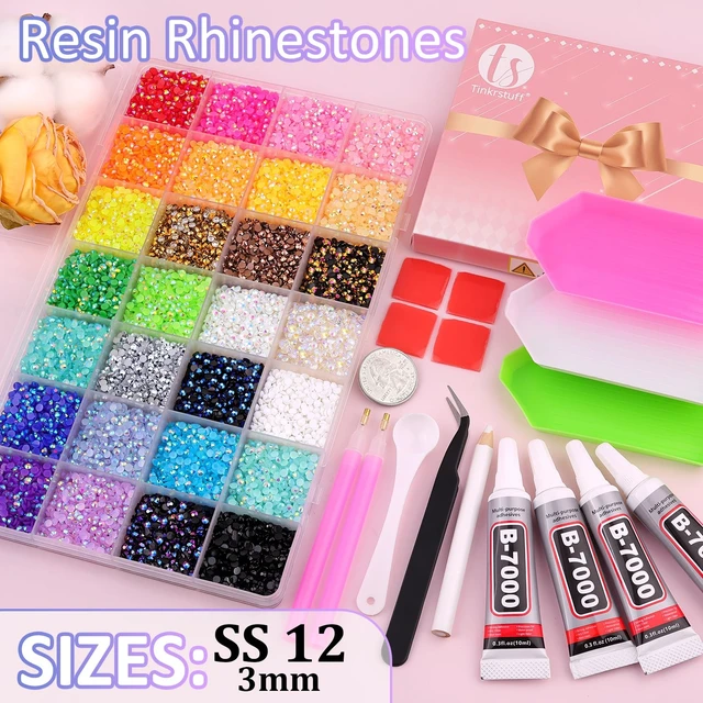 Alt view image 7 of 7 - TINKRSTUFF 38000Pcs 3mm Jelly Rhinestones Bedazzling Kit