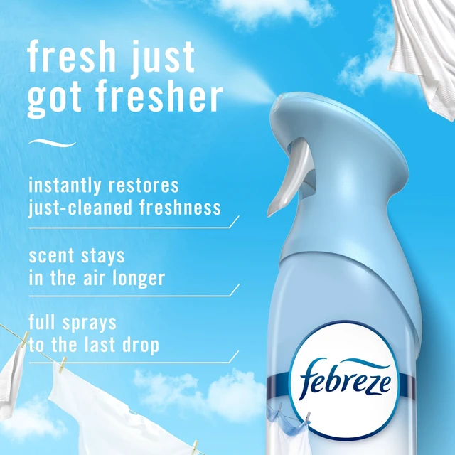 Alt view image 4 of 6 - Febreze Air Mist Air Freshener Spray, Odor Fighting Room Spray, Linen & Sky Scent, 8.1oz (Pack of 2)