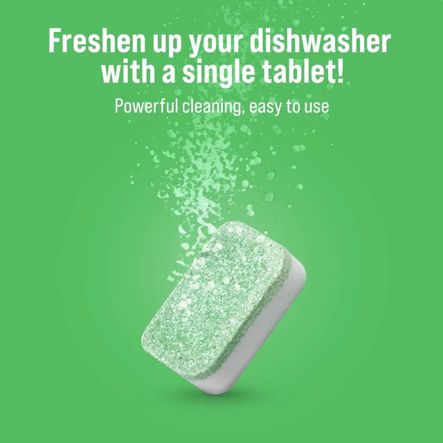 Alt view image 2 of 7 - Rockin' Green Citrus Lime Dishwasher Cleaner Tablets, 8 Pack