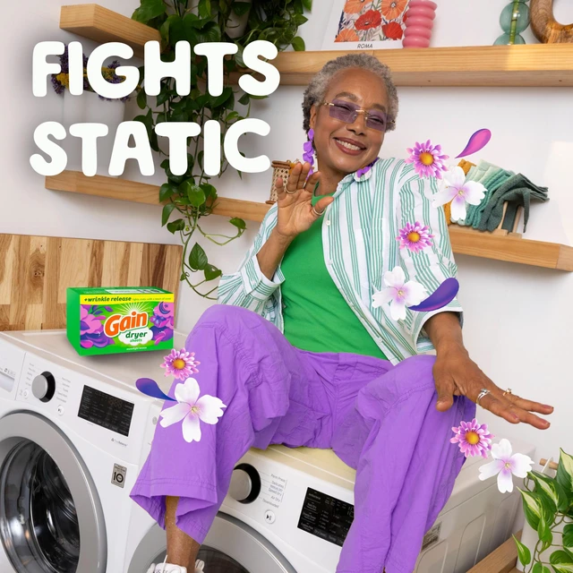 Alt view image 3 of 6 - Gain Plus Wrinkle Release Dryer Sheets, Moonlight Breeze Scent, 120 Count