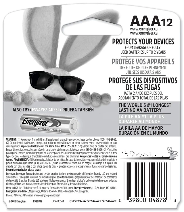 Alt view image 2 of 6 - Energizer MAX AAA Alkaline Batteries (8 Pack)