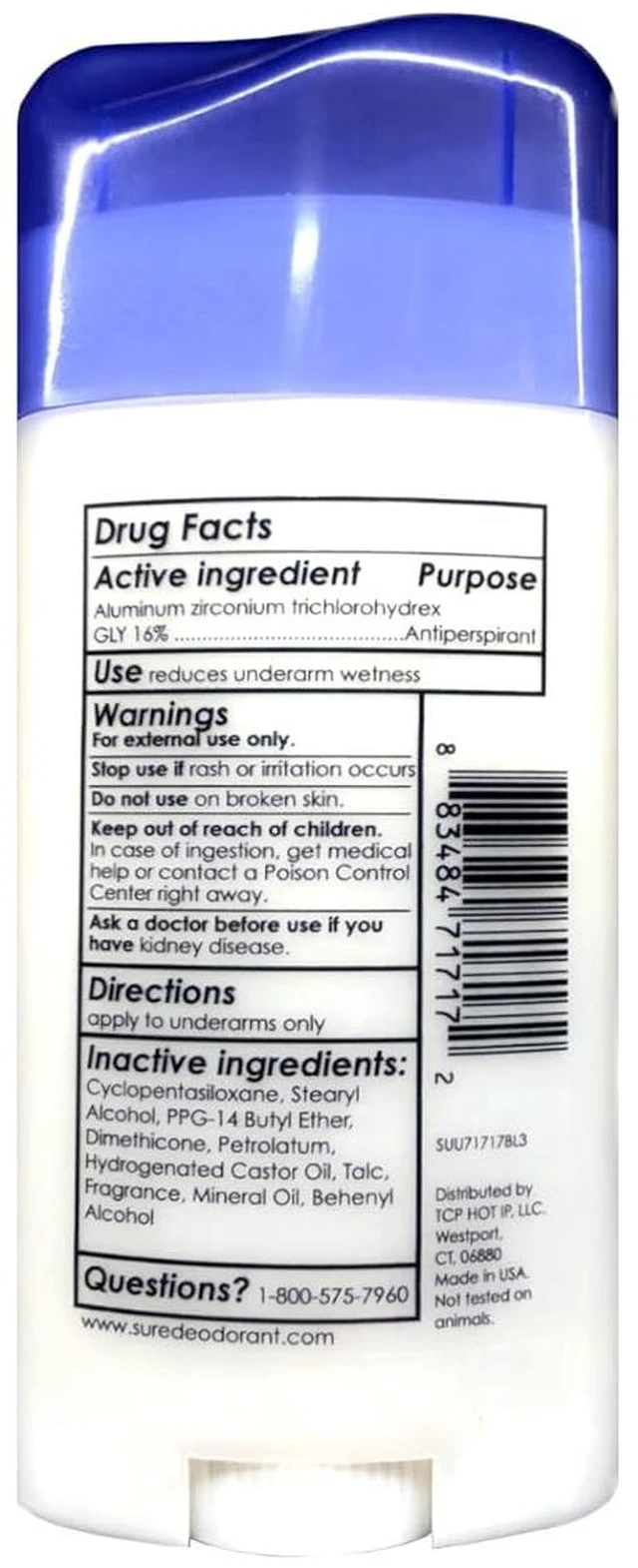 Alt view image 5 of 5 - Sure Deodorant 2.6oz Invisible Solid Unscented Pack of 3
