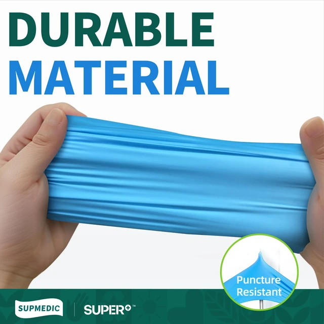 Alt view image 7 of 7 - Supmedic Vinyl Medical Exam Gloves, Latex & Powder-Free, Disposable, Blue