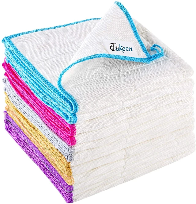 Main image of 10-Piece Kitchen Dishcloth Set, Reusable Highly Absorbent Dishcloth Towels for Kitchen, Bathroom, and Cleaning Counters