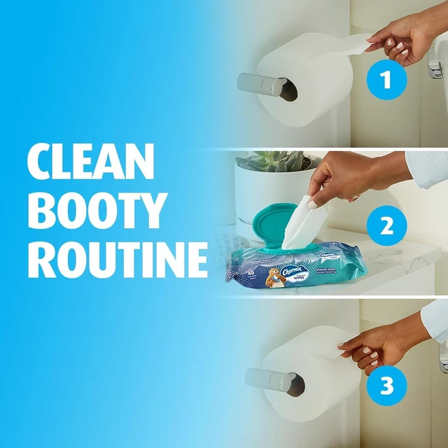 Alt view image 2 of 7 - Charmin Flushable Wipes 160 Count (4 Packs of 40)
