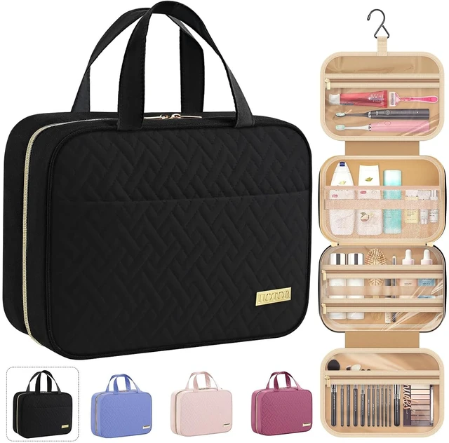 Main image of HOTOR Hanging Travel Toiletry Bag Essentials for Women and Men Black