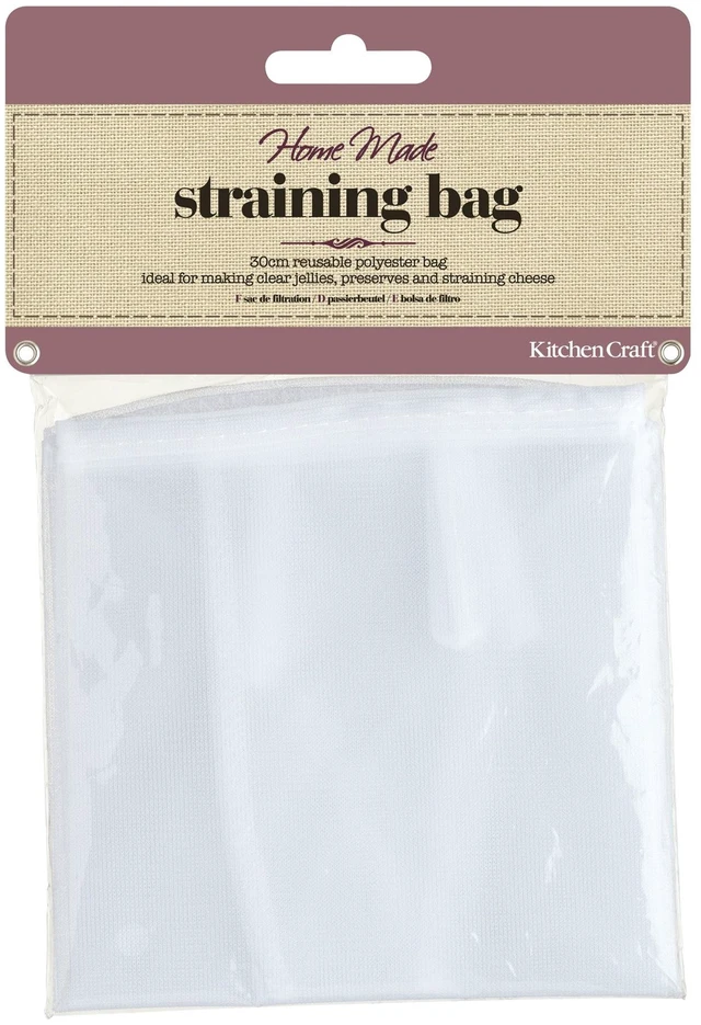 Main image of KitchenCraft KCJELBAG Homemade Jelly Bag for Jam Making, Polyester, White, 30cm