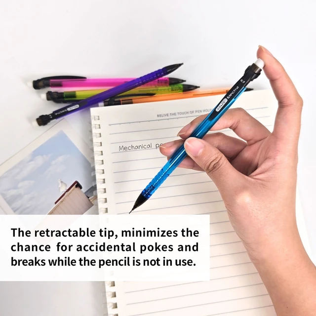 Alt view image 5 of 7 - BAZIC Claris 0.7mm Mechanical Pencil 6-Pack