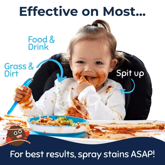 Alt view image 5 of 5 - Miss Mouth's Messy Eater Stain Treater Wipes for Baby & Kids, 5 Pack, Stain Remover for Food, Grease, Coffee & More, Gentle on Laundry, Fabric & Underwear