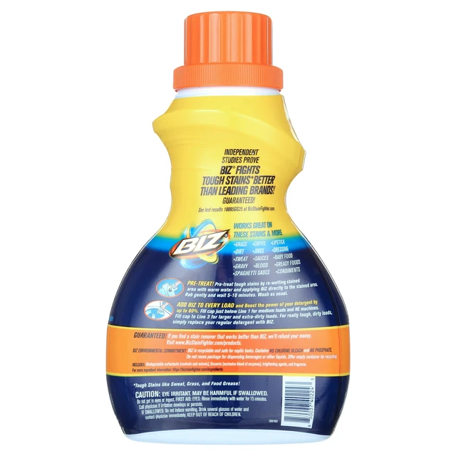 Alt view image 6 of 6 - BIZ Stain and Odor Eliminator Liquid - 50 fl oz