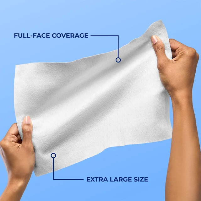 Alt view image 6 of 6 - Q-tips Clean Disposable Face Towels, 100% Cotton, 25 Count