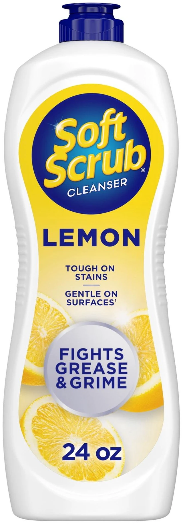 Main image of Soft Scrub Cleanser Lemon Fragrance Multi-Surface Cleaner for Kitchen, Fights Grease & Grime, 24oz