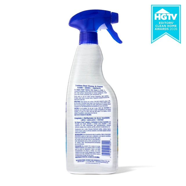 Alt view image 6 of 6 - Bar Keepers Friend Stainless Steel and Polish Cleaner Trigger Spray