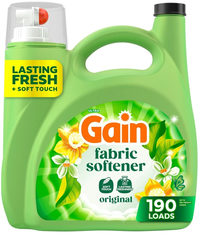 Main image of Gain Liquid Fabric Softener & Conditioner, 140FL OZ, 190Loads, Original Scent