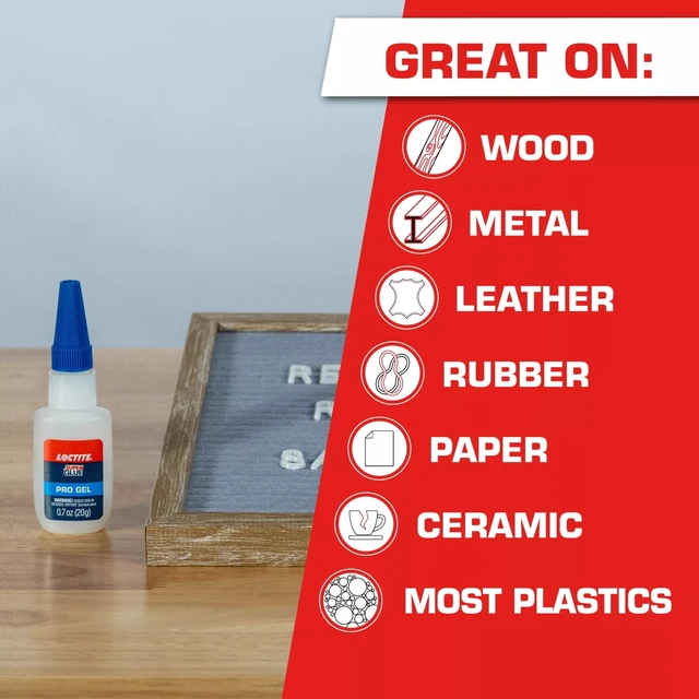 Alt view image 5 of 6 - Loctite Super Glue Professional Gel, Clear, 20g, Pack of 1