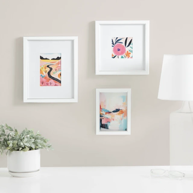 Alt view image 4 of 6 - DesignOvation 5x7 White/Silver Decorative Tabletop Picture Frame