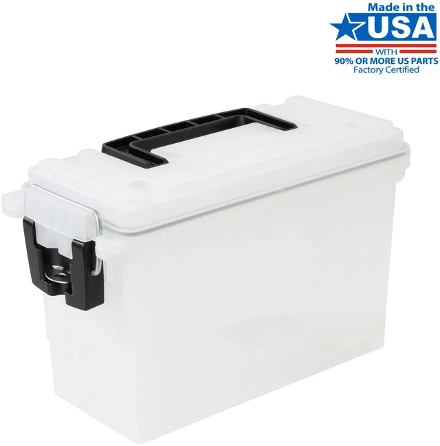 Main image of Hyper Tough Frost Locking and Stacking Utility Tool Box, 11.5 x 5.06 x 7.25 in, Durable Plastic
