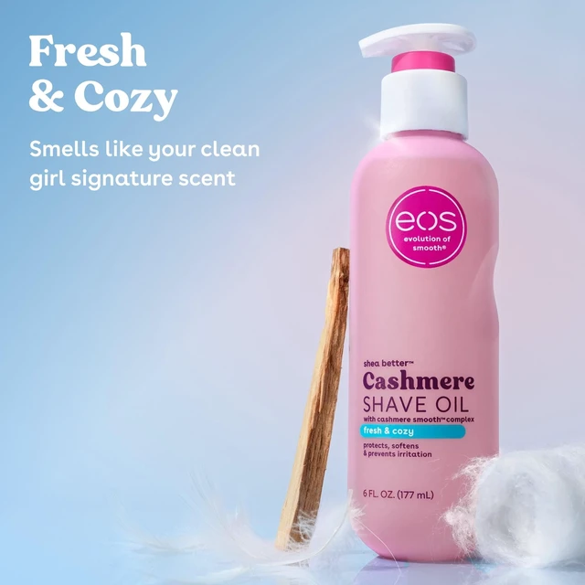 Alt view image 4 of 5 - Eos Cashmere Shave Oil 6 Fl Oz, Fresh & Cozy, for Smooth Skin